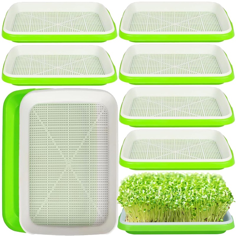 Hydroponic Grow Pod - Microgreens Sprout Tray Germination Tray Double