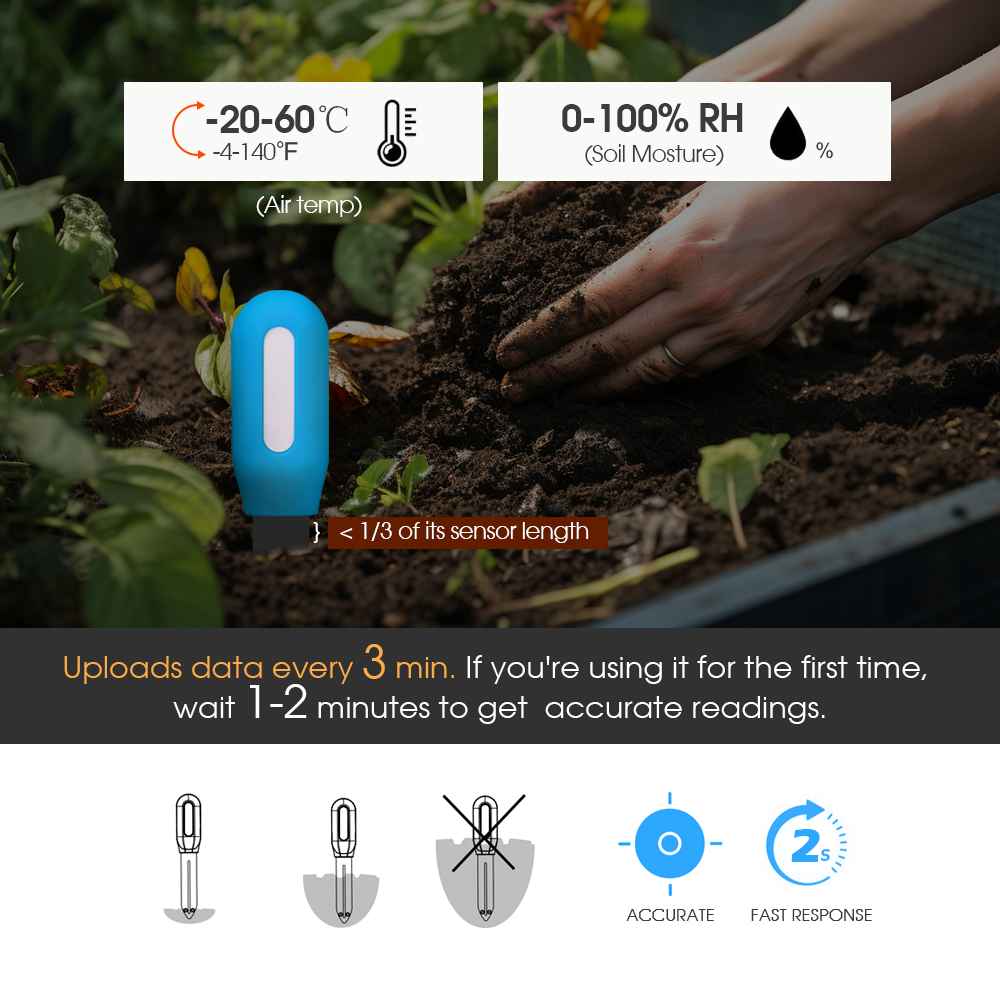 Smart Zigbee Soil Sensor for H - Plant Sensor recension och pris