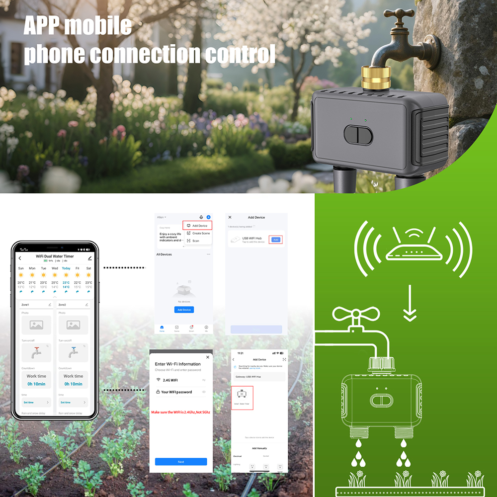Wifi Automatic Water Timer Dua - Smart Garden Kit recension och pris