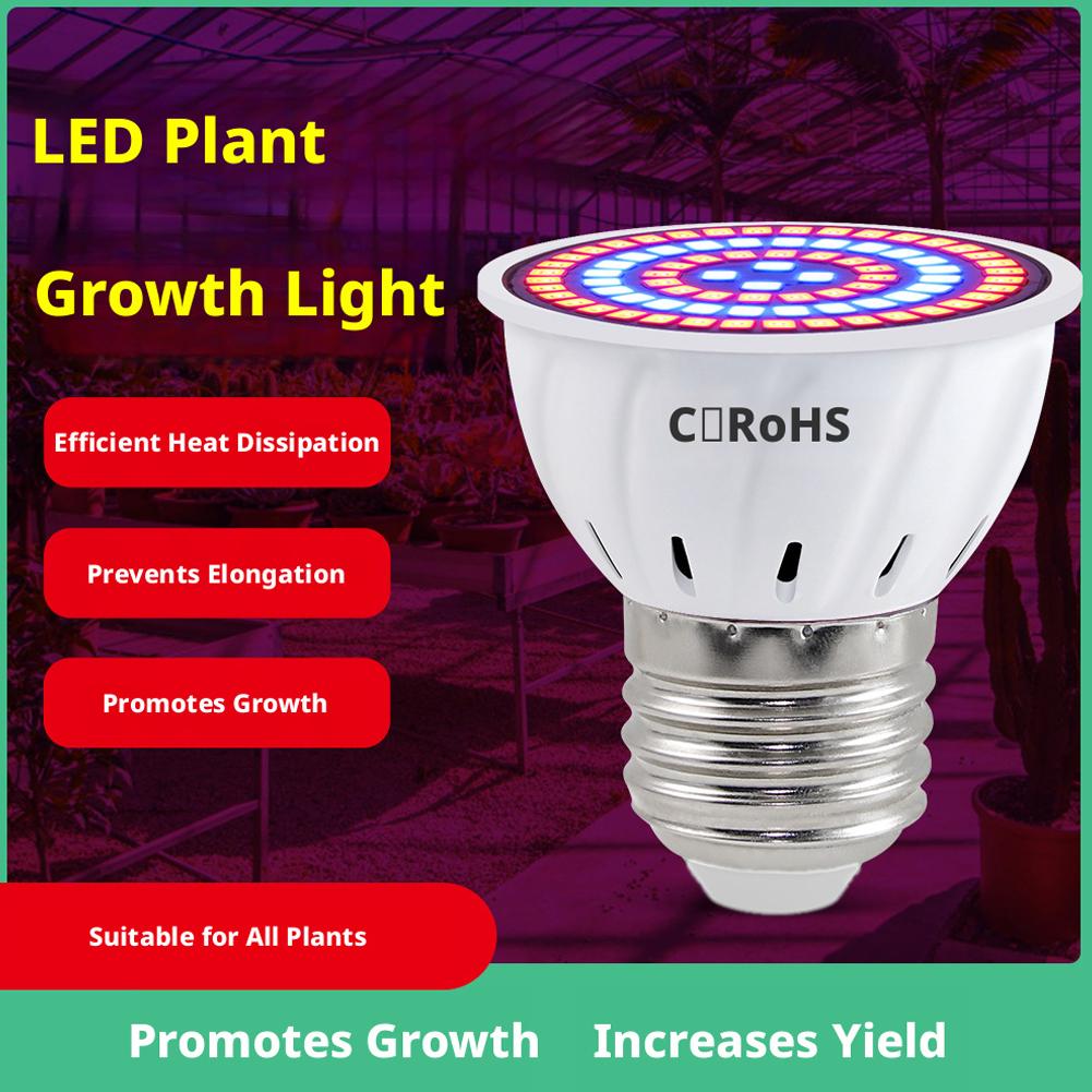 LED Grow Bulb E27 60 80LEDs Fu - Plant Grow Light Full Spectrum recension och pris