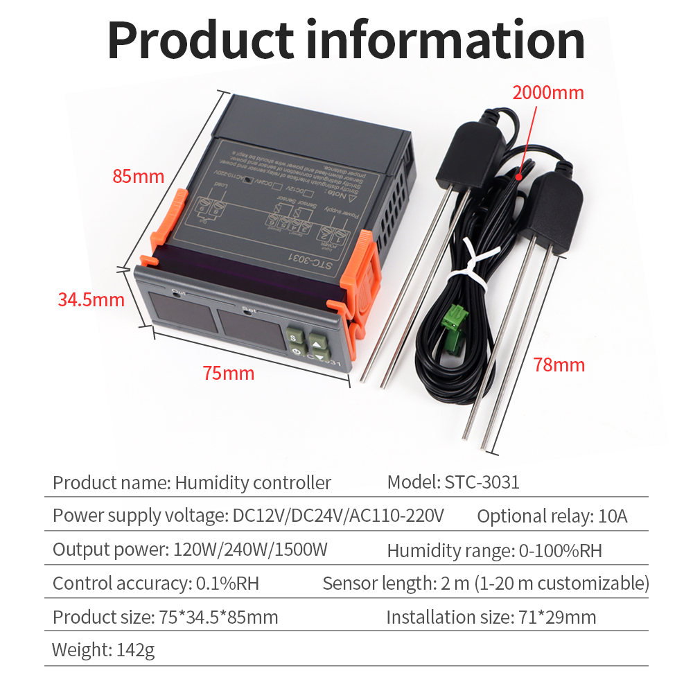 STC-3029 / 3030 / 3031 Moistur - Plant Sensor recension och pris