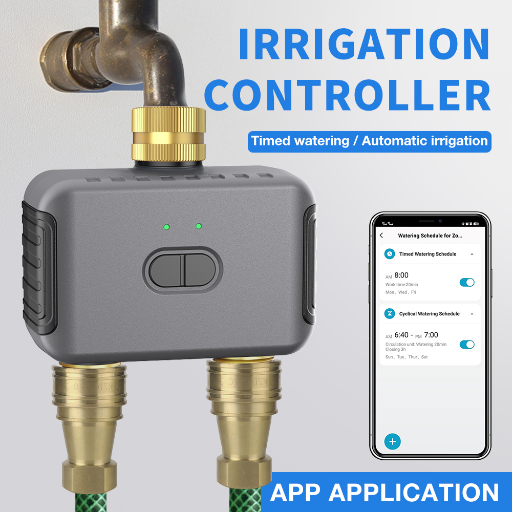 Tuya 2 Zone Watering Timer Gar - Automatic Watering recension och pris