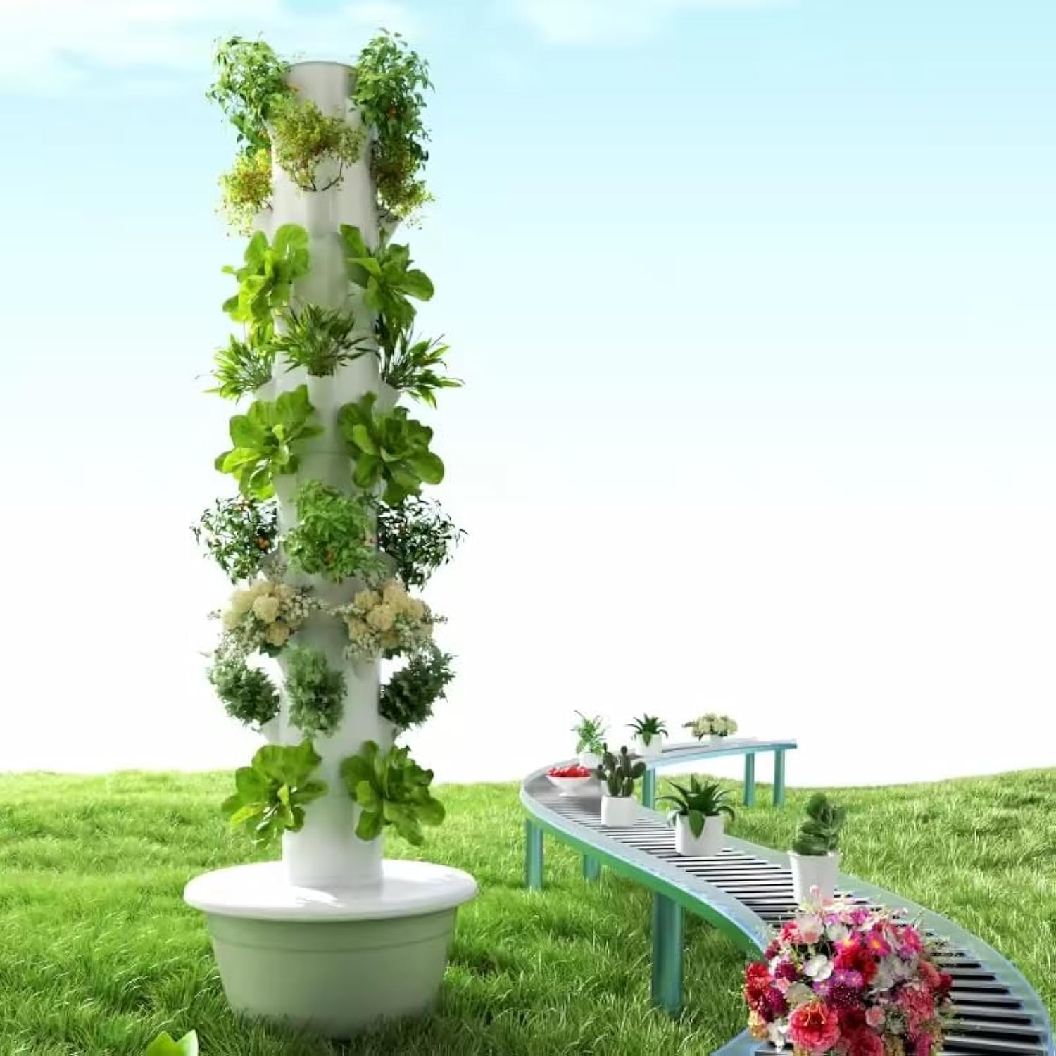 Vertical Hydroponic Grow Tower - Hydroponic Tower recension och pris